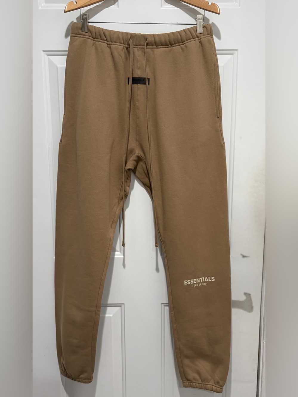 ESSENTIALS Brown/Tan Jogger Sweatpants, medium